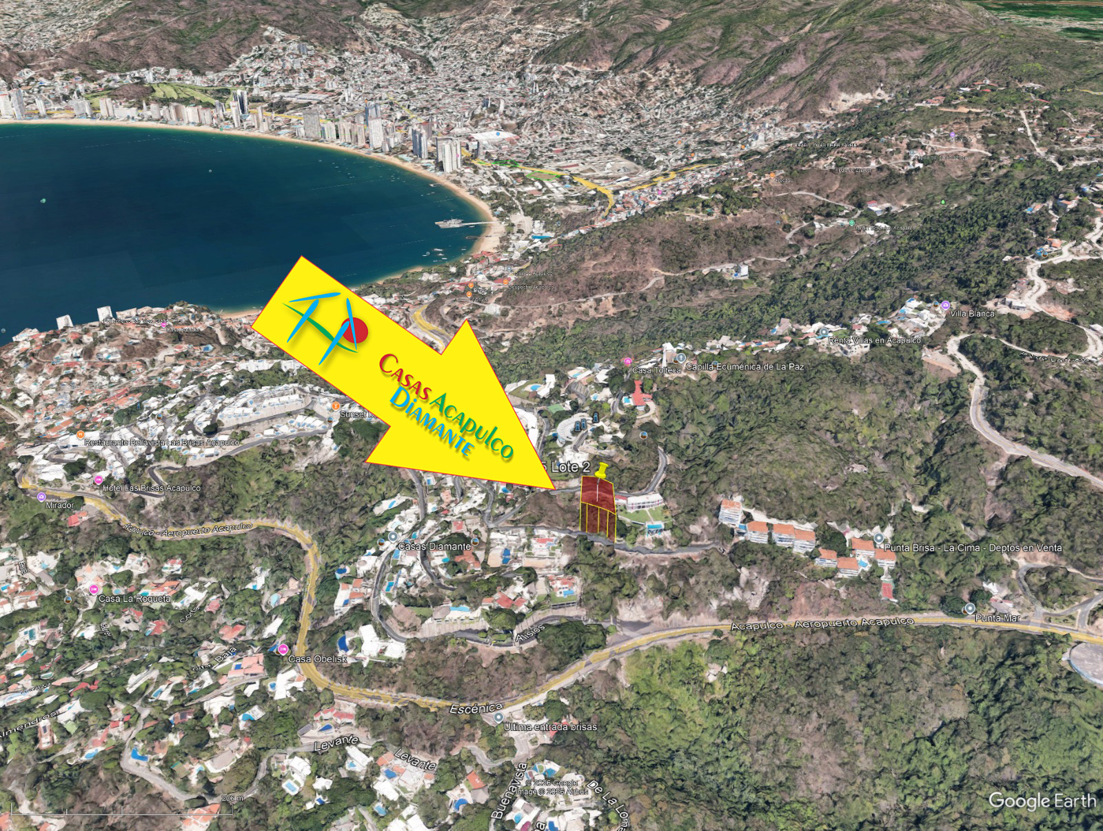 Terreno Las Brisas Altas Manzana 5 Lote 2 - Ubicación satelital 4